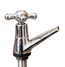 ABS Chrome Plated Plastic Kitchen Faucet Water Tap Plastic Hardware House Single Handle Faucet With Pop Up, Chrome Bathroom